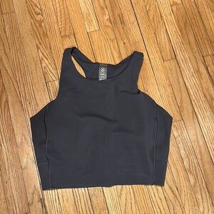 Rhone Revive Longline Bra Athletic Crop Top large Asphalt